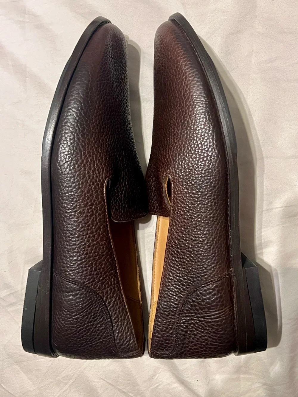 Tecovas “The Monterrey” Slip-On — Hickory Bison leather BRAND NEW